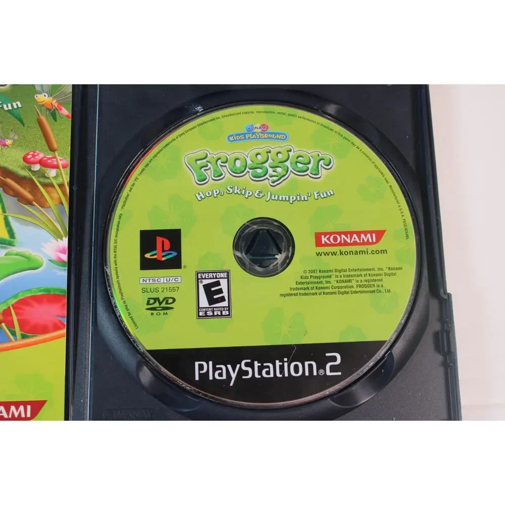 Frogger Hop Skip & Jumpin' Fun PlayStation 2 PS2 Complete Kids Playground Konami